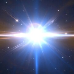 Wall Mural - blue glowing sparkles light vector lens flare explosion glitter line sun flash spark and stars light