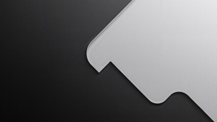 Poster - Minimalistic monochrome design with abstract geometric elements