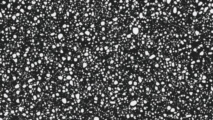 Poster - Flooring texture showcasing marble, quartz, and granite chips in grayscale