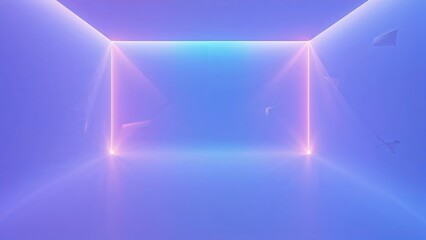 Poster - Futuristic technology environment with clear studio area