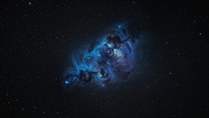 Wall Mural - radiant celestial panorama with sparkling stars and colorful space features