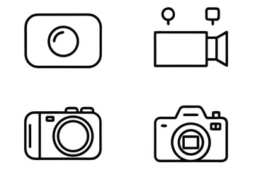 Aufkleber - Clean Minimalist Icon Set Illustration for Graphic Design and User Interface