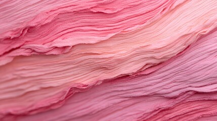 Poster - Soft layers of pink fabric create a soothing, textured visual experience