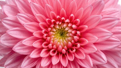 Poster - Detailed chrysanthemum flower captured on a clean white background for artistic use.