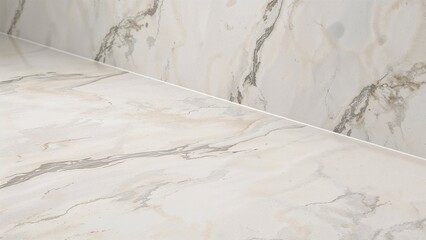 Poster - High-Resolution Design Featuring Ceramic Floor and Wall Tiles with Natural Marble Texture