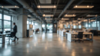 Poster - Gentle focus on a sleek office interior