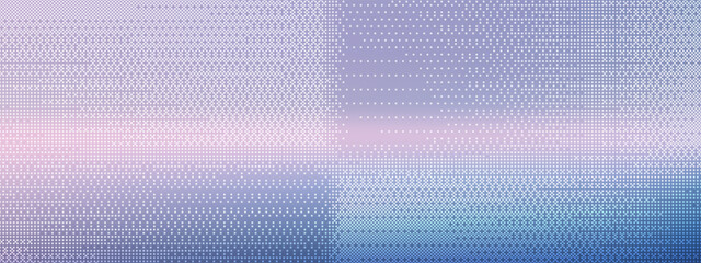 Aufkleber - pixel mosaic background with abstract square pattern. gradation effect from purple to blue. halftone