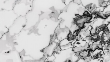 Poster - Black and white marble pattern for creative artwork