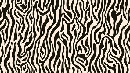 Poster - Charming Jungle Creature Skin Motif Seamless Background for Fashion and Wrapping