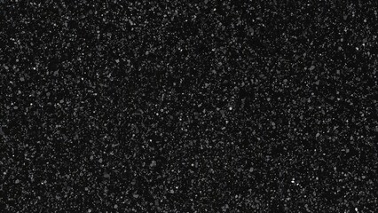 Poster - Dense monochrome texture filled with countless tiny, organic-like specks creating a vivid, grainy pattern.