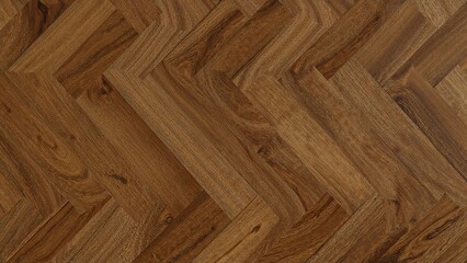 Poster - Endless wooden parquet floor pattern