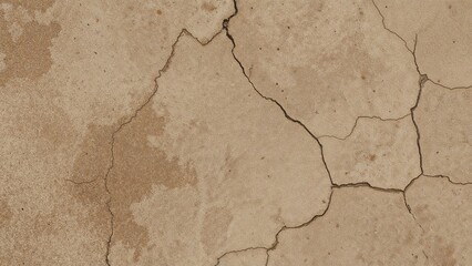Poster - Close-up image highlighting a textured facade with cracked plaster alongside exposed masonry.