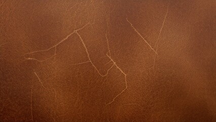 Poster - Classic sofa interior with authentic leather surface pattern