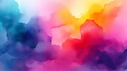 Poster - Colorful abstract background blending red, yellow, blue and purple hues