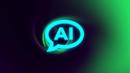 Poster - Glowing turquoise 