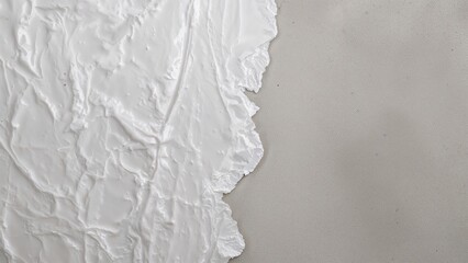 Poster - Concrete surface coated with white putty and grease