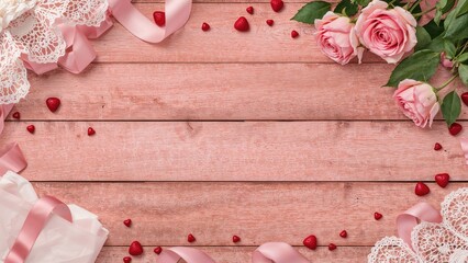Poster - Love-themed background with area for personalized text