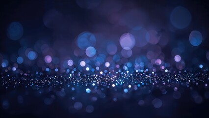 Aufkleber - Defocused luminous background with glittery black, purple, and blue tones