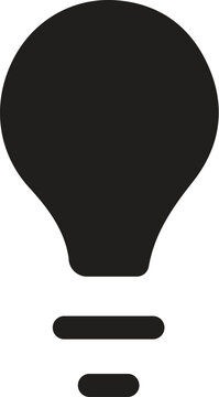 Lamp line icon set. Idea lamp icon collection. Flat style