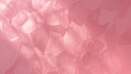 Poster - Mosaic-style geometric abstract with pink hues