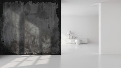 Poster - A sooty, dirty, and unclean black barrier