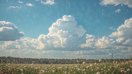 Wall Mural - Elegant as the streaming rain