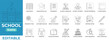 © cooldesignersc - Modern school vector icons for education, learning, and teaching