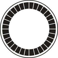 Aufkleber - Label Circle Black | Circles | Logo Sticker | Emblem Round | Icon | Transparent Variations