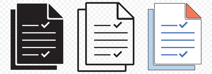 Leinwandbilder - Audit icon. Simple element from audit collection. Document icon with magnifying glass and check mark. Filled Audit icon for templates, infographics and more on Transparent Background. EPS 10.