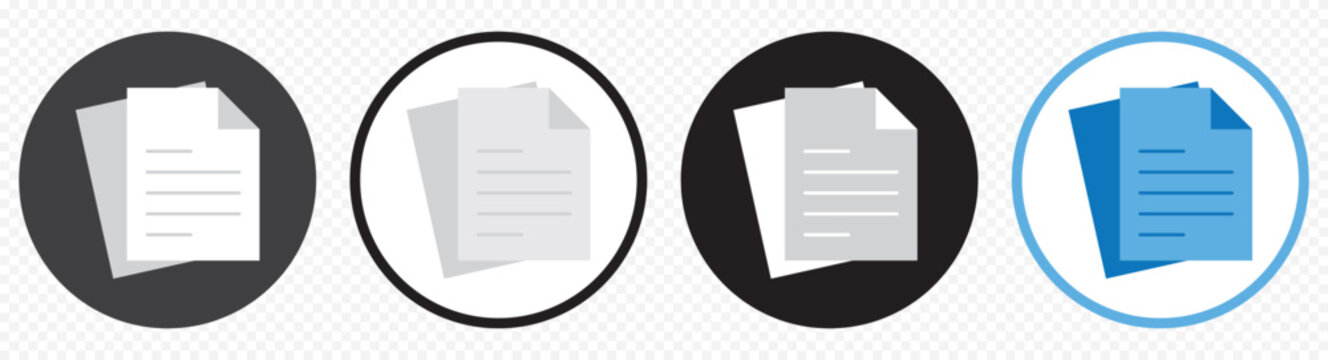 Coloring Documents icon Simple thin line logo set on Transparent Background. EPS 10.  