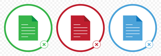 Leinwandbilder - Coloring Documents icon Simple thin line logo set on Transparent Background. EPS 10.  