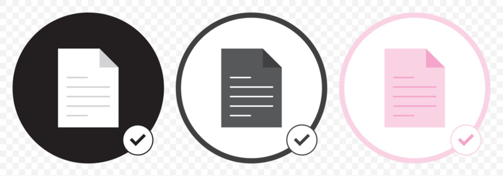 Audit icon. Simple element from audit collection. Document icon with magnifying glass and check mark. Filled Audit icon for templates, infographics and more on Transparent Background. EPS 10.