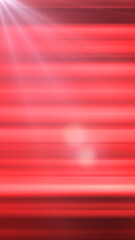 Poster - Bright red abstract background with horizontal light beams, lens flare effects, and dynamic glowing streaks