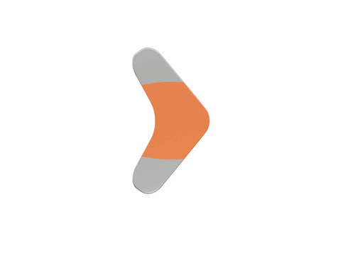 boomerang icon 3d illustration render
