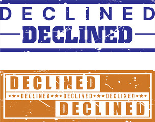 Poster - Declined Level Typography Vector design