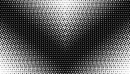 Poster - Black and white abstract halftone pattern with sharp arrows shape for sporty background and jersey design. Fully editable vector element. Vector Format Illustration 