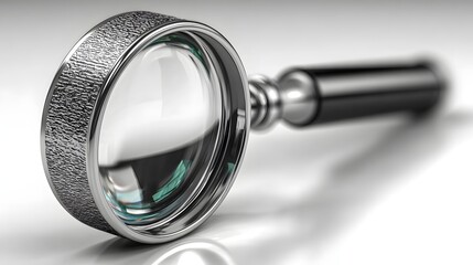 Poster - Close-up of a magnifying glass.
