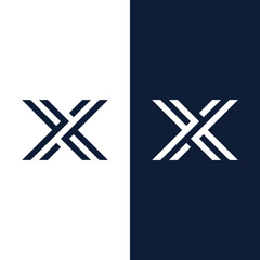 Aufkleber - X letter logo template vector icon illustration design.