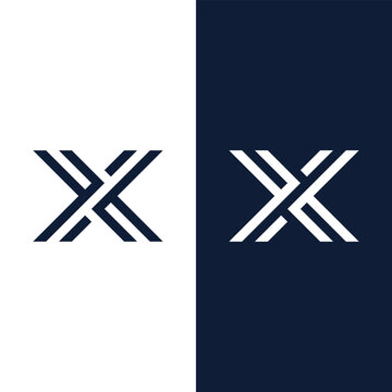 X letter logo template vector icon illustration design.