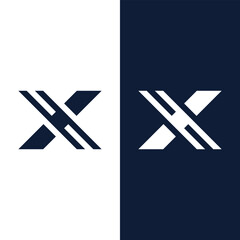 Aufkleber - Creative initial letter x logo design icon.