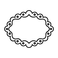 Poster - Hand drawn ink vintage frames. Stamp or letter mark frames for greeting cards, wedding, birthday party, invitations in Italian or Greek marine sea coastal style. Minimalist ornament vector borders