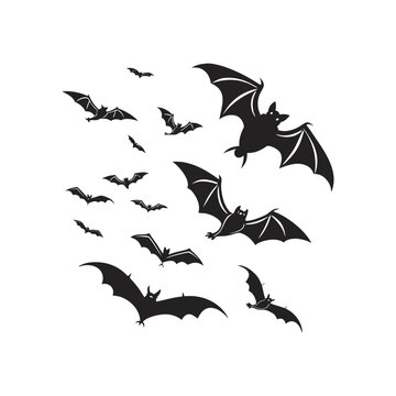 Halloween group of lettering greetings and logos
