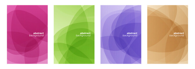 Fototapete - Set of abstract backgrounds. Bright color shapes. Dynamic vibrant color gradients. Vector illustration.