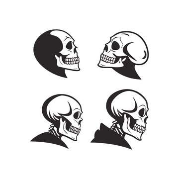 Halloween group of lettering greetings and logos