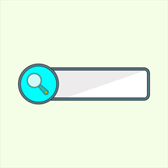 Fototapete - Search bar icon. icon related to design elements. suitable for web site, app, user interfaces,element, printable etc. flat icon style. simple vector design editable