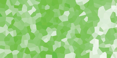 Aufkleber - Abstract green mosaic background featuring a geometric tessellation pattern suitable for various design applications and digital presentations.