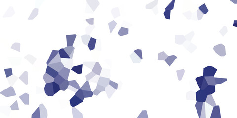 Aufkleber - Abstract mosaic pattern in shades of blue and white geometric composition for background design and creative visuals