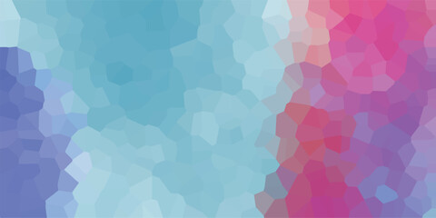 Aufkleber - Abstract polygon background in cool pastel tones vibrant colorful geometrical mosaic design for creative presentations and digital artwork applications