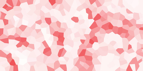 Aufkleber - Abstract red and white geometric mosaic pattern background creates a modern digital design perfect for web design projects and graphic applications.