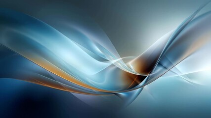 Wall Mural - elegant abstract digital art with fluid lines and soft gradients